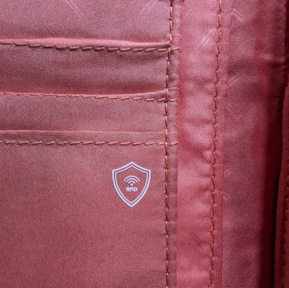 Vera Bradley Tangerine Twist Trifold Wallet - Picture 6 of 9